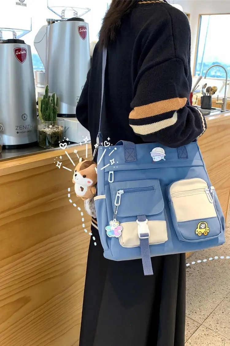 Japanese Style Shoulder Bag for Students Casual Artistic Design — feature 37