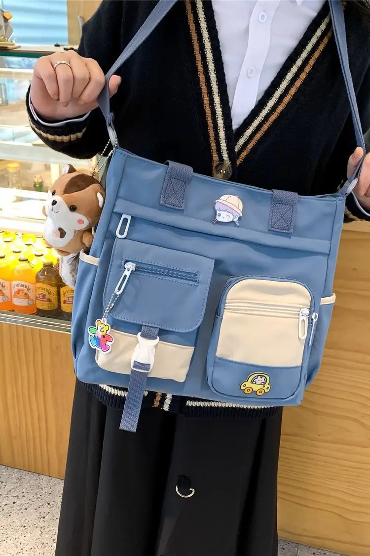 Japanese Style Shoulder Bag for Students Casual Artistic Design — feature 39