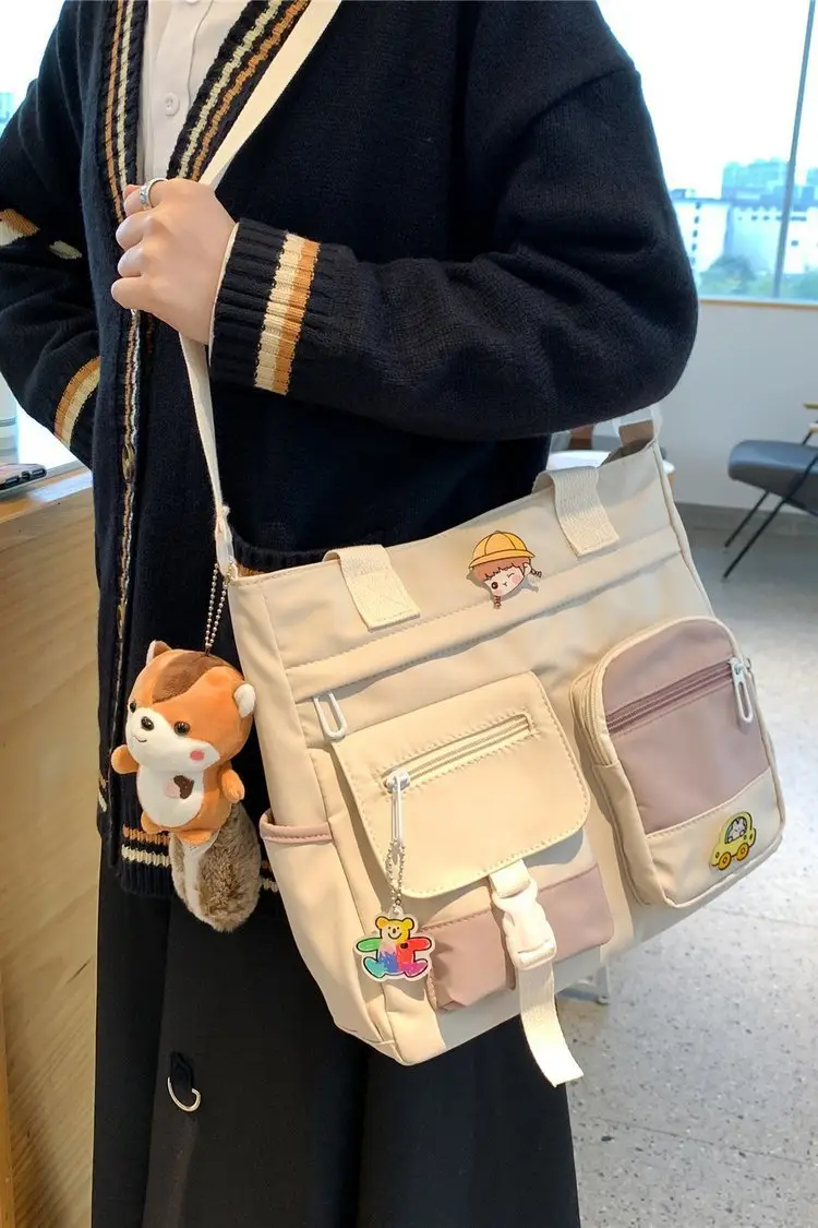 Japanese Style Shoulder Bag for Students Casual Artistic Design — feature 40