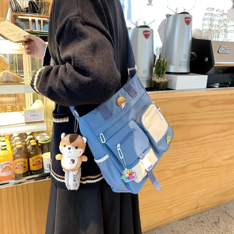 Japanese Style Shoulder Bag for Students Casual Artistic Design — feature 49