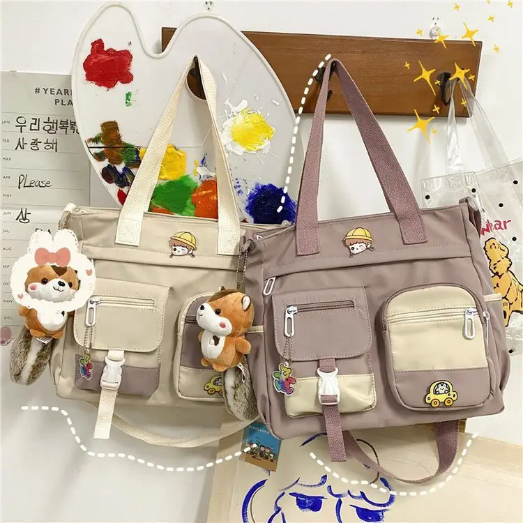 Japanese Style Shoulder Bag for Students Casual Artistic Design — feature 54