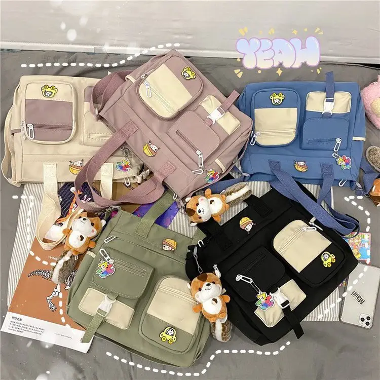 Japanese Style Shoulder Bag for Students Casual Artistic Design — feature 57
