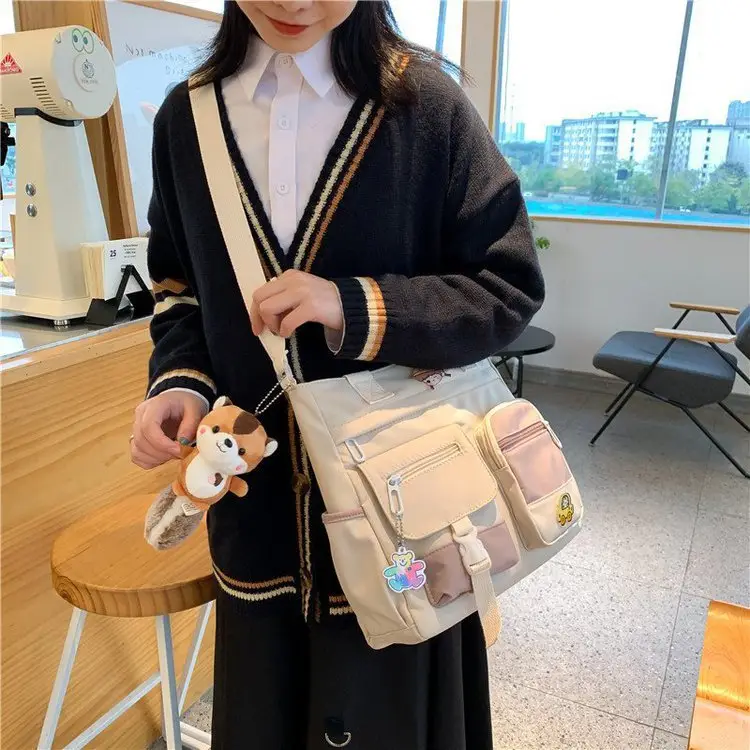 Japanese Style Shoulder Bag for Students Casual Artistic Design — feature 61