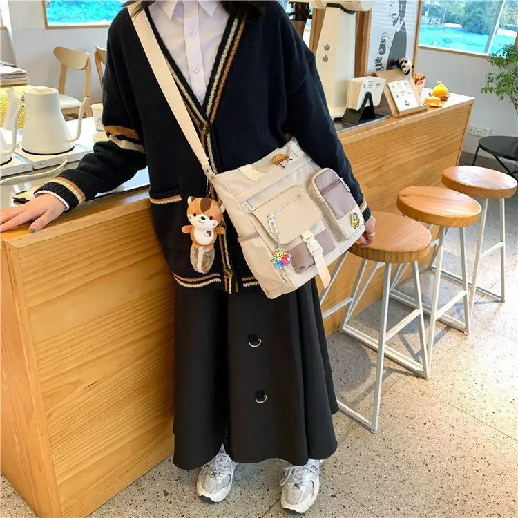 Japanese Style Shoulder Bag for Students Casual Artistic Design — feature 62
