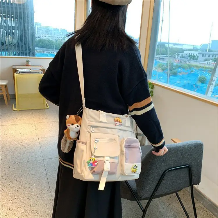 Japanese Style Shoulder Bag for Students Casual Artistic Design — feature 65