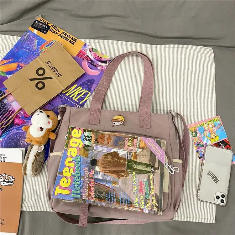 Japanese Style Shoulder Bag for Students Casual Artistic Design — feature 82