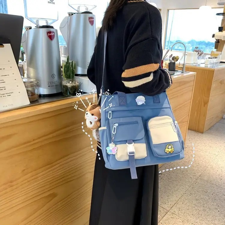 Japanese Style Shoulder Bag for Students Casual Artistic Design — feature 94