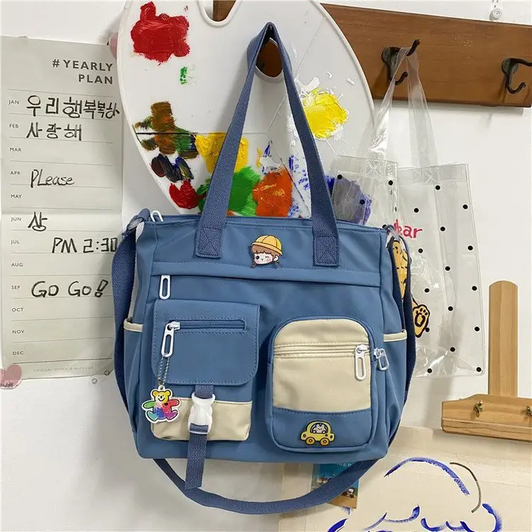 Japanese Style Shoulder Bag for Students Casual Artistic Design - Image 5