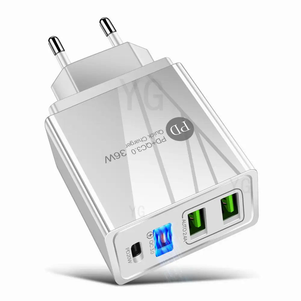 Multi-USB PD20W Charging Adapter with QC3.0 2.4A Output - Image 4