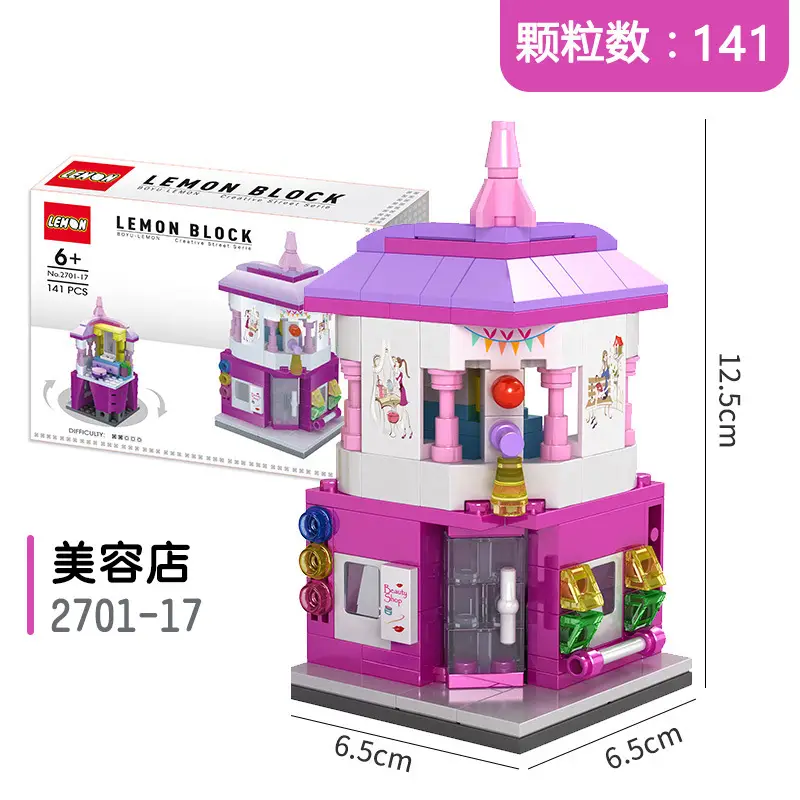 Lemon Block Building Blocks for Girls 136 Part Small Assembly Toy - Image 29