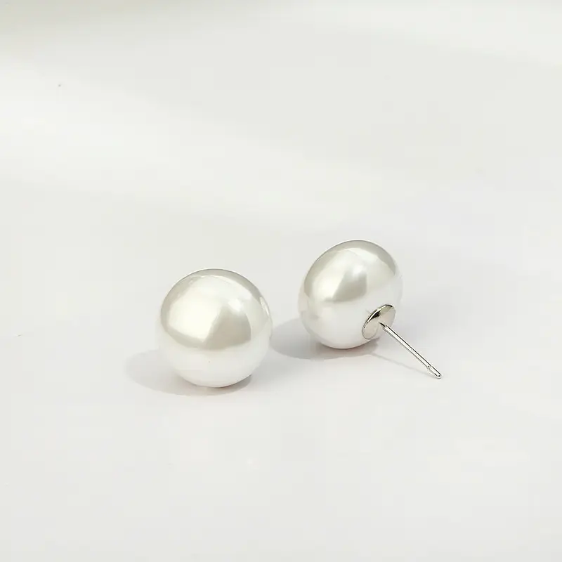 Long Tassel Pearl Earrings with Diamond Top - Image 4