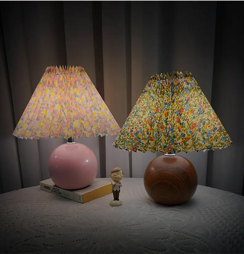 Nordic Pleated Table Lamp Ceramic Fruit Design 27cm — feature 16