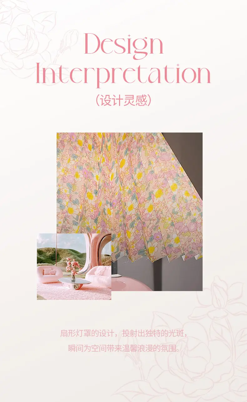 Nordic Pleated Table Lamp Ceramic Fruit Design 27cm — feature 5