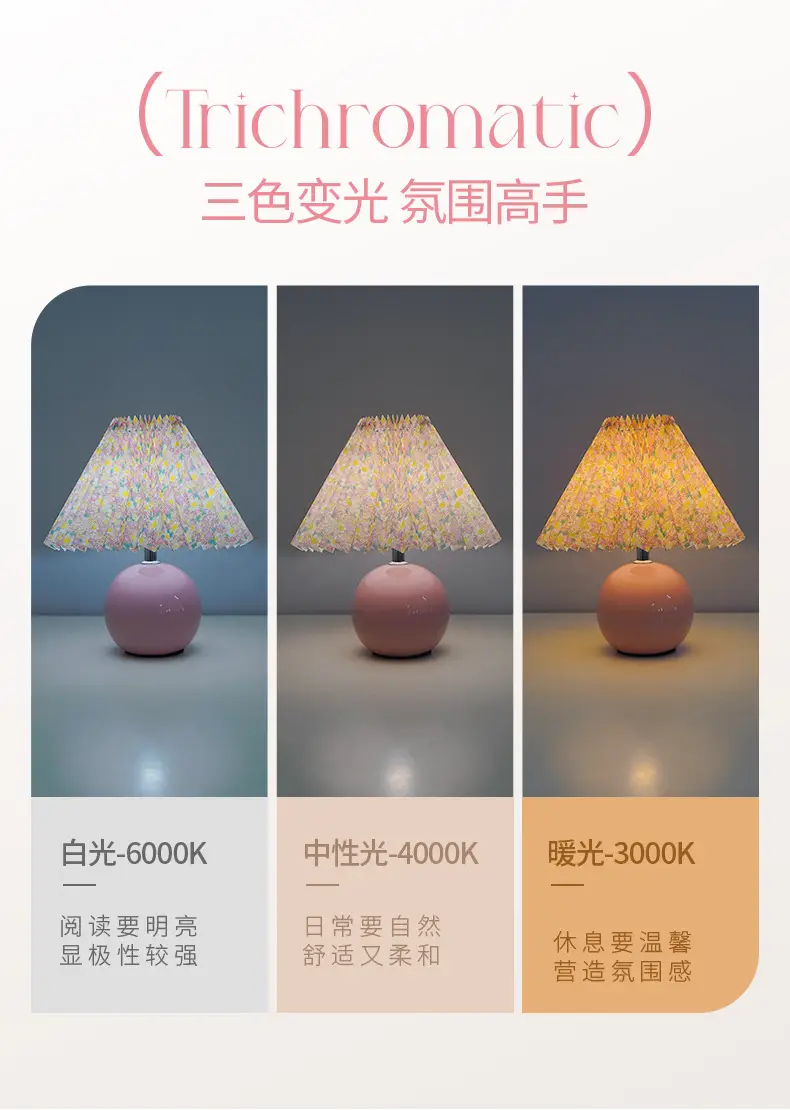 Nordic Pleated Table Lamp Ceramic Fruit Design 27cm — feature 7