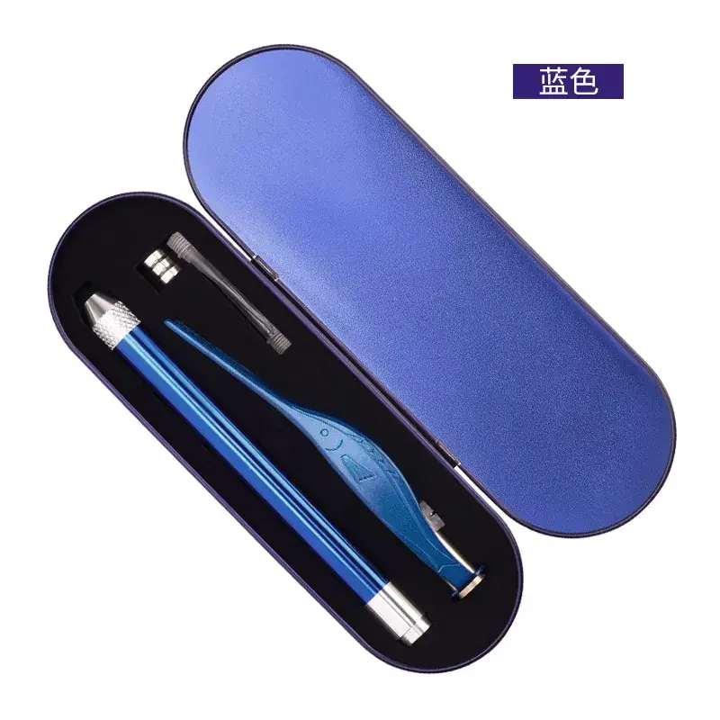 Rose Gold Luminous Ear Spoon Set with Tweezers - Image 2