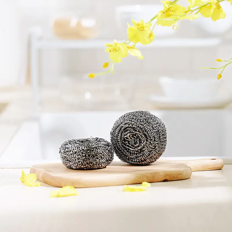 Kitchen Dish Washing Ball Stainless Steel Descaling Tool
