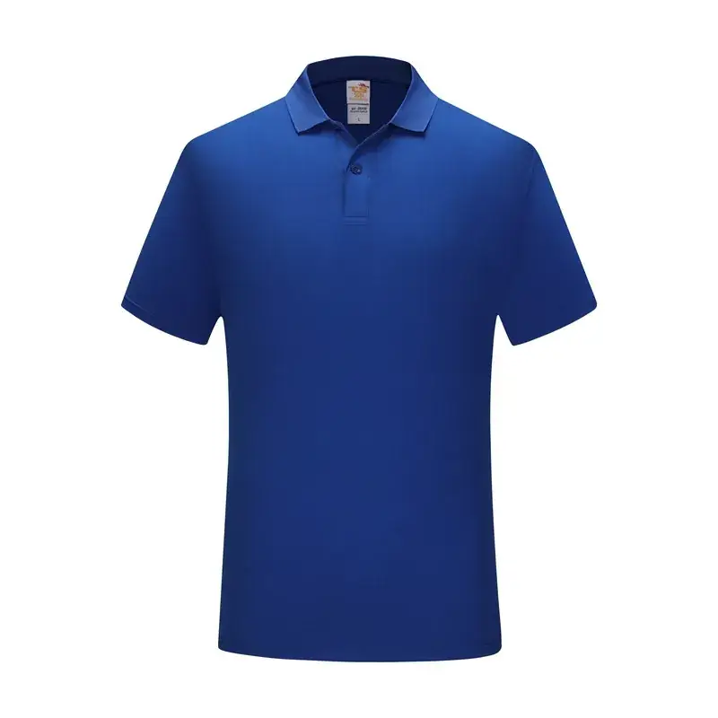 Men's Light Blue Moisture Wicking Polo Shirt - Image 11
