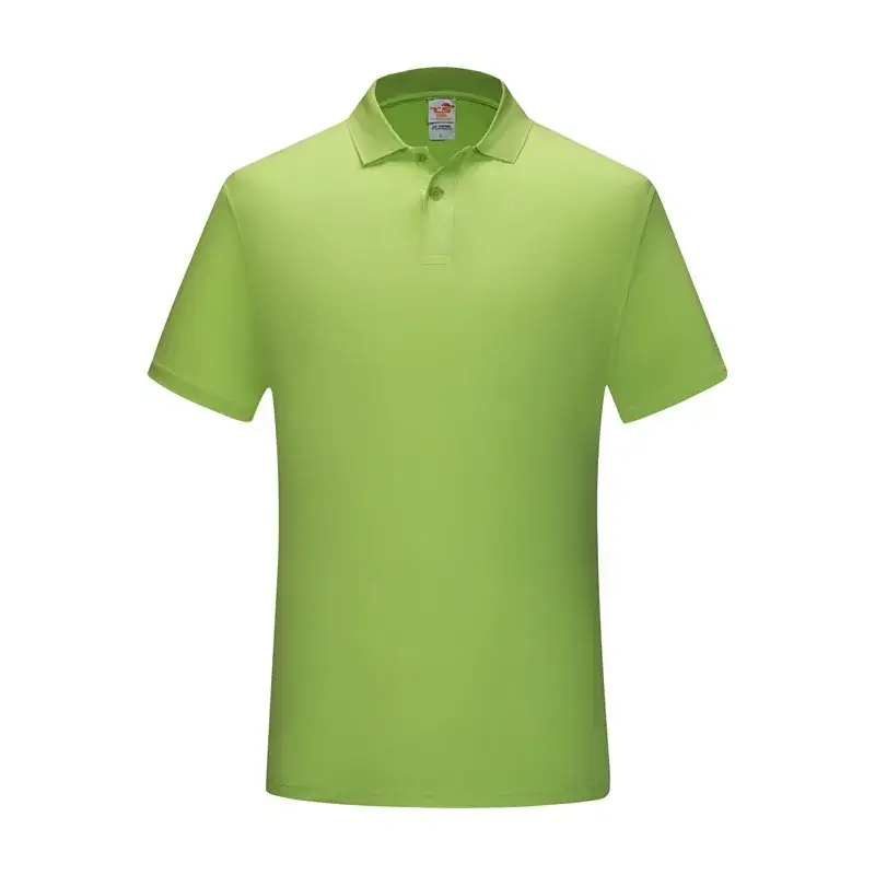 Men's Light Blue Moisture Wicking Polo Shirt - Image 7