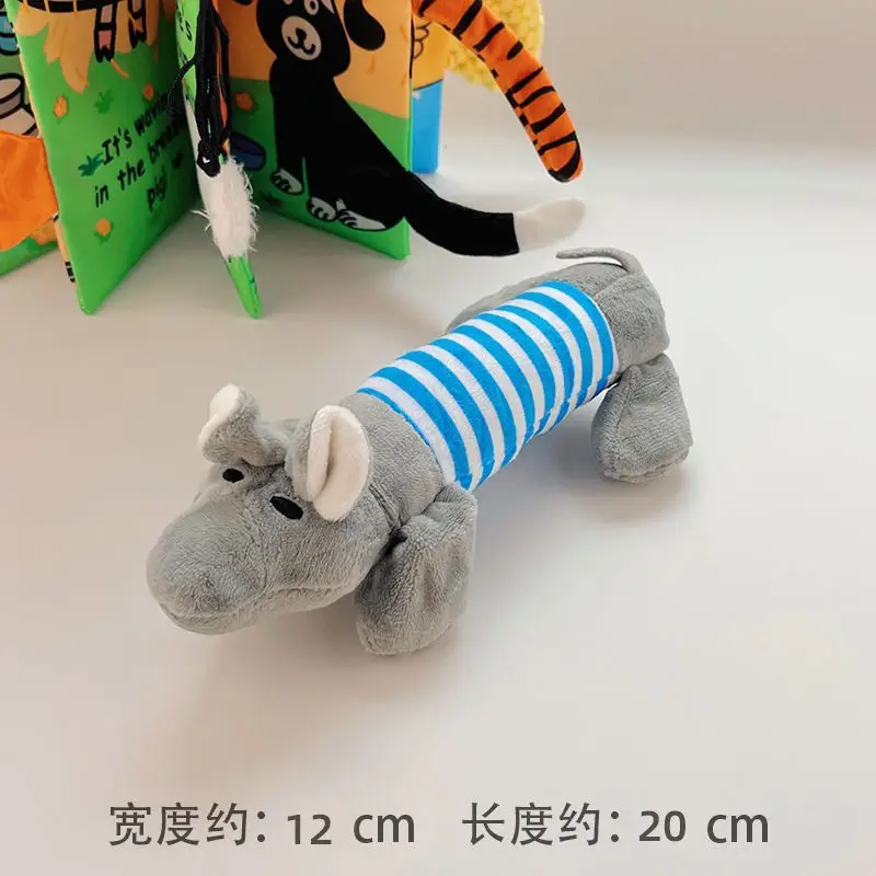 Rectangular gray elephant toy