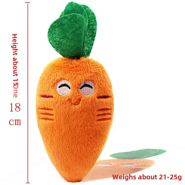 Plush Dog French Bulldog Bite Resistant Ball Rope Sound Toy Fruit Cartoon Animal Cat Cat Pet Supplies
