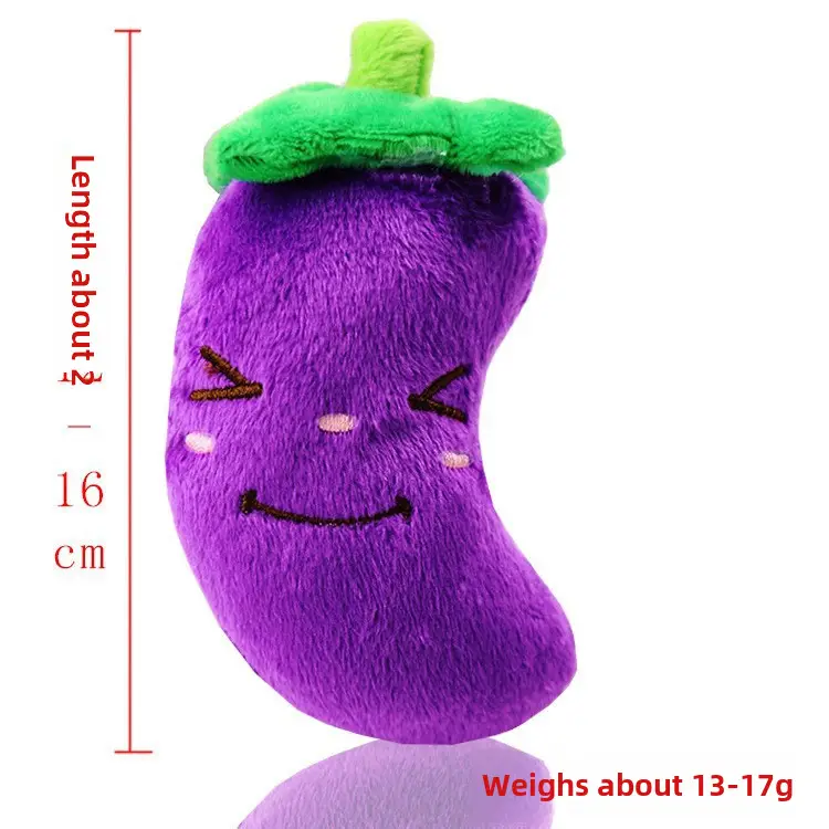Plush Dog French Bulldog Bite Resistant Ball Rope Sound Toy Fruit Cartoon Animal Cat Cat Pet Supplies