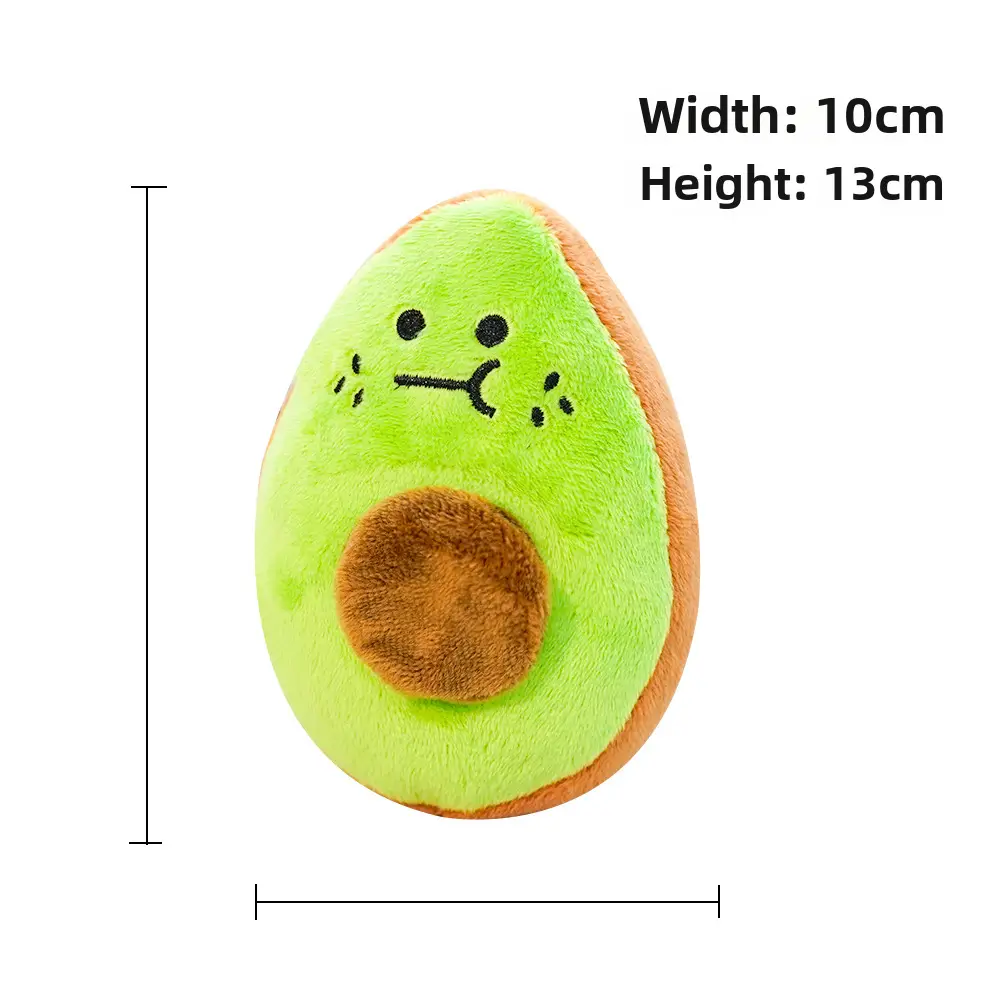 Plush Dog French Bulldog Bite Resistant Ball Rope Sound Toy Fruit Cartoon Animal Cat Cat Pet Supplies