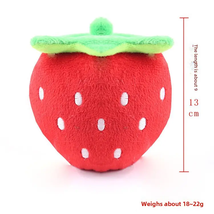 Plush Dog French Bulldog Bite Resistant Ball Rope Sound Toy Fruit Cartoon Animal Cat Cat Pet Supplies