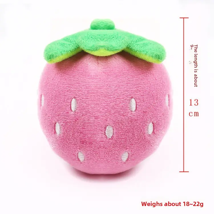Plush Dog French Bulldog Bite Resistant Ball Rope Sound Toy Fruit Cartoon Animal Cat Cat Pet Supplies
