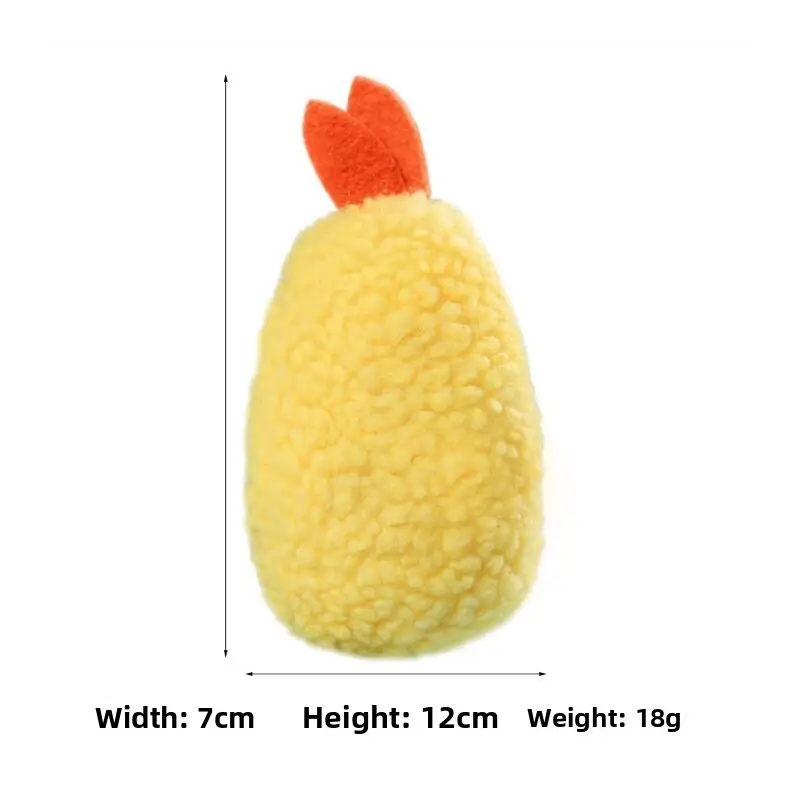 Plush Dog French Bulldog Bite Resistant Ball Rope Sound Toy Fruit Cartoon Animal Cat Cat Pet Supplies
