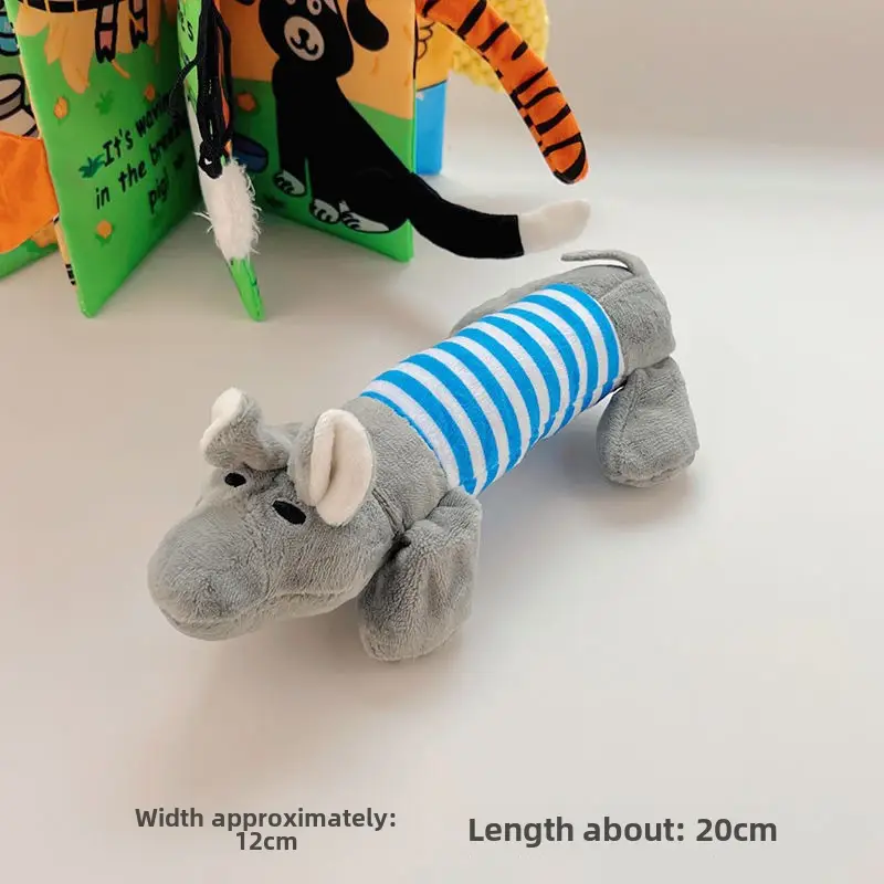 Plush Dog French Bulldog Bite Resistant Ball Rope Sound Toy Fruit Cartoon Animal Cat Cat Pet Supplies