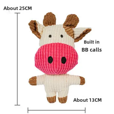 Plush Dog French Bulldog Bite Resistant Ball Rope Sound Toy Fruit Cartoon Animal Cat Cat Pet Supplies