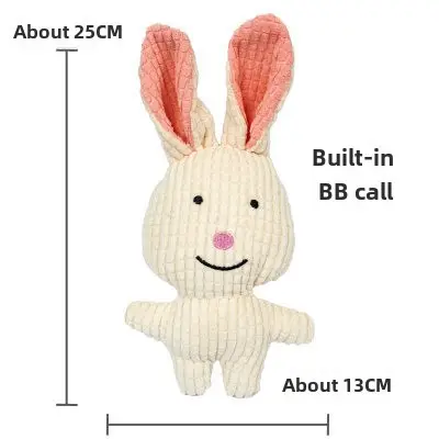 Plush Dog French Bulldog Bite Resistant Ball Rope Sound Toy Fruit Cartoon Animal Cat Cat Pet Supplies