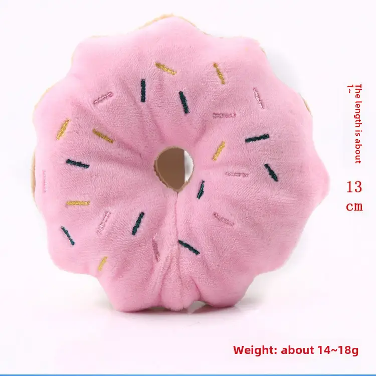 Plush Dog French Bulldog Bite Resistant Ball Rope Sound Toy Fruit Cartoon Animal Cat Cat Pet Supplies