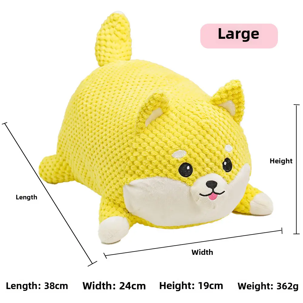 Plush Dog French Bulldog Bite Resistant Ball Rope Sound Toy Fruit Cartoon Animal Cat Cat Pet Supplies