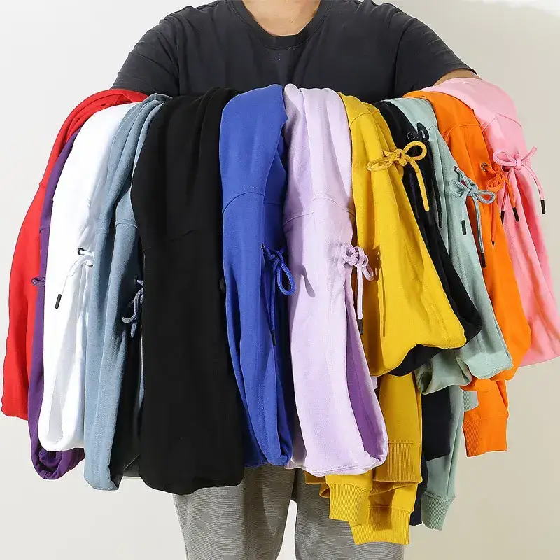 Yellow Hooded Sweatshirt with Embroidered Logo - Image 14
