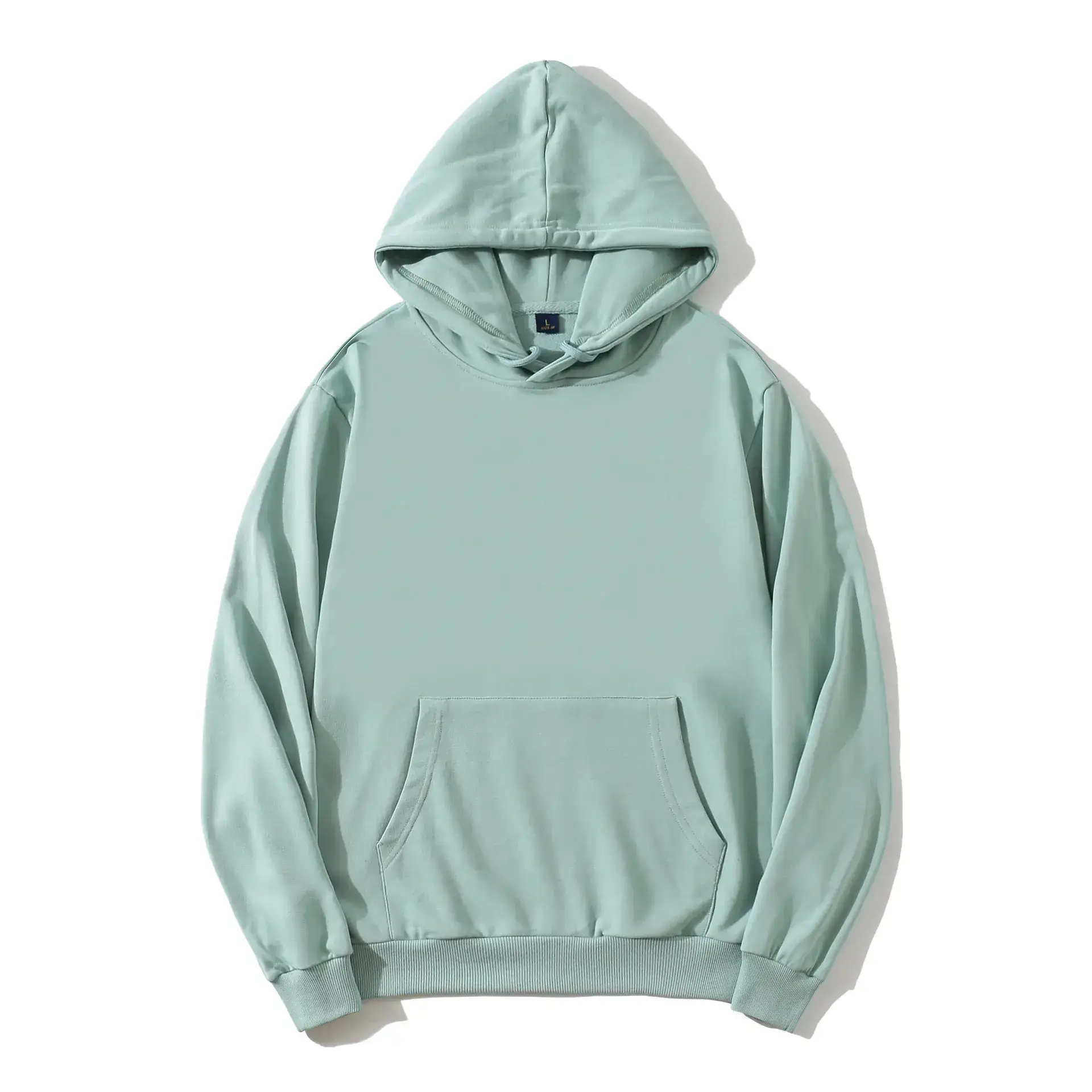 Yellow Hooded Sweatshirt with Embroidered Logo - Image 11