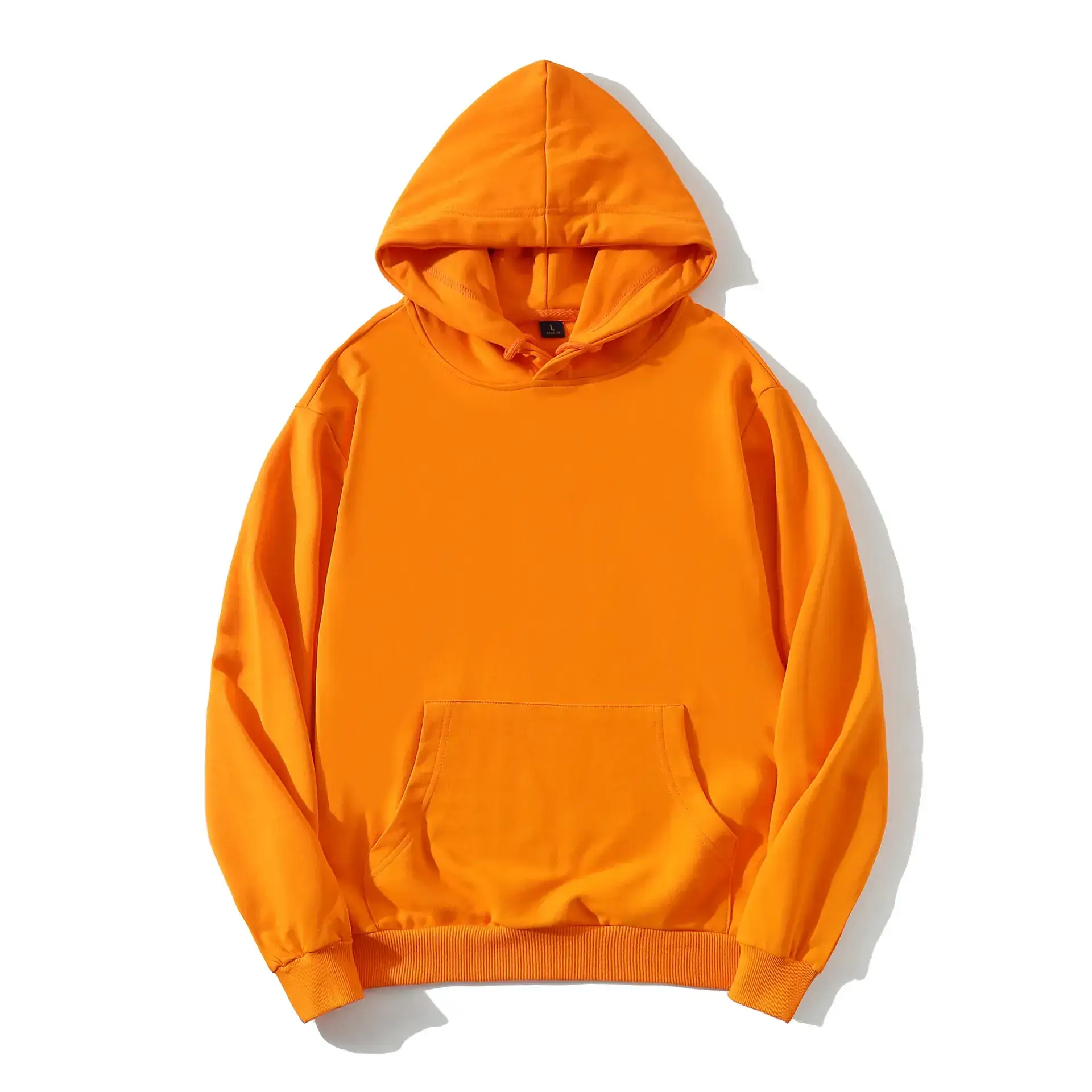 Yellow Hooded Sweatshirt with Embroidered Logo - Image 12