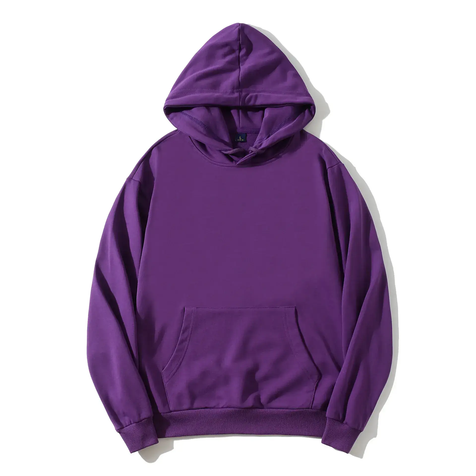 Yellow Hooded Sweatshirt with Embroidered Logo - Image 3