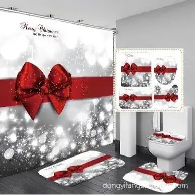 Santa Claus Digital Printed Bathroom Set - Image 23