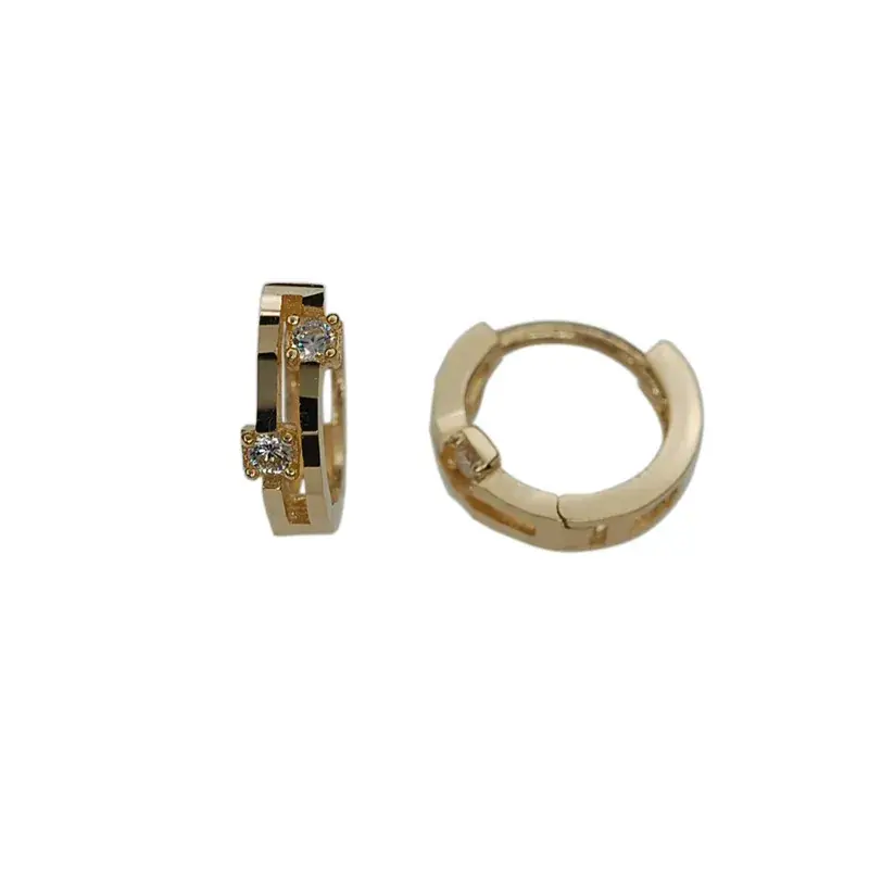 Korean Style Hoop Earrings with Zircon for Women - Image 5