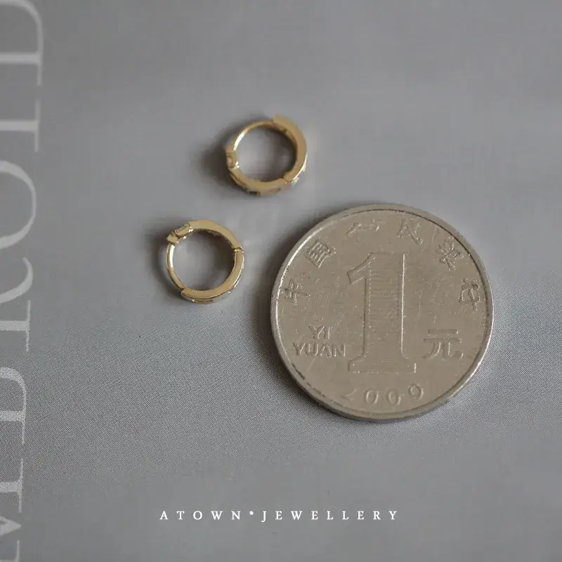 Korean Style Hoop Earrings with Zircon for Women — feature 5
