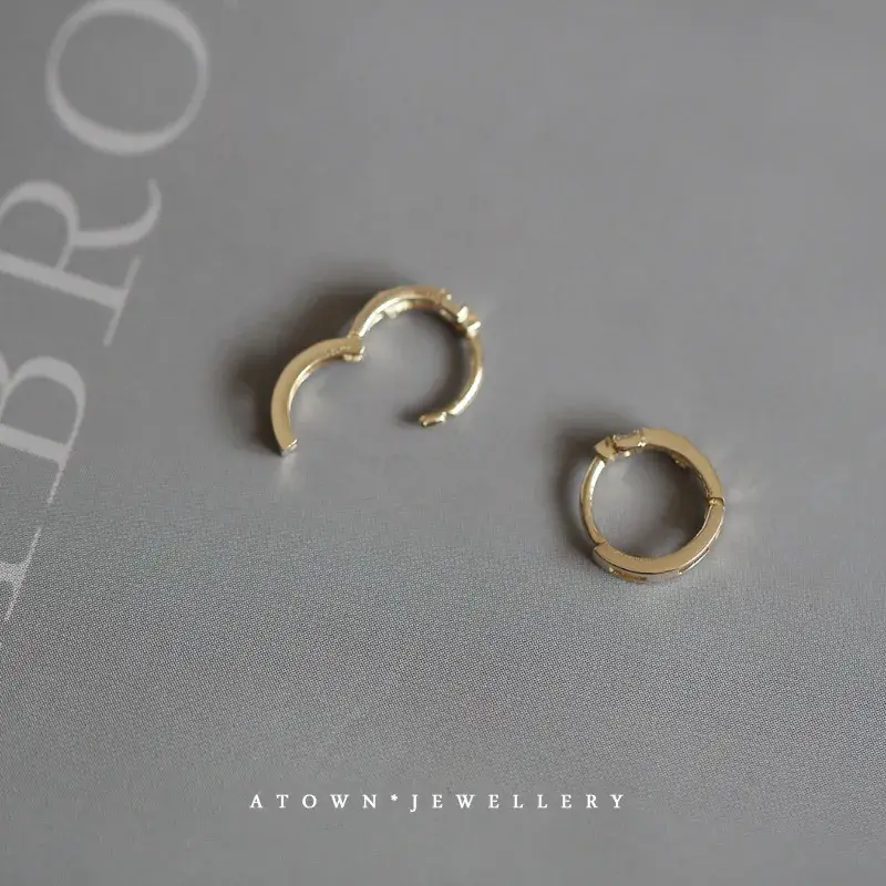 Korean Style Hoop Earrings with Zircon for Women — feature 6