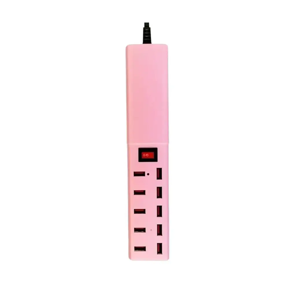 Pink 10-Port USB Charging Head with 2-Pin Plug - Image 17
