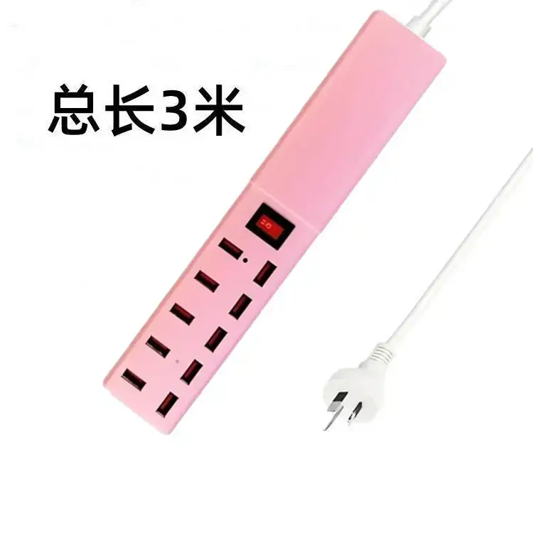 Pink 10-Port USB Charging Head with 2-Pin Plug - Image 11
