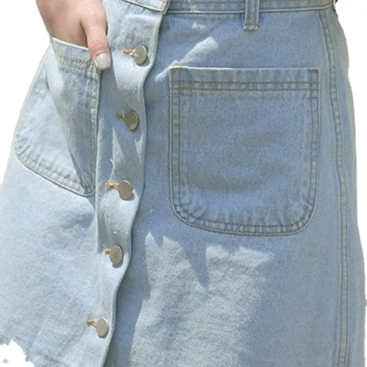 Women Denim Hip-Hugging A-Line Skirt 2026 - Image 3