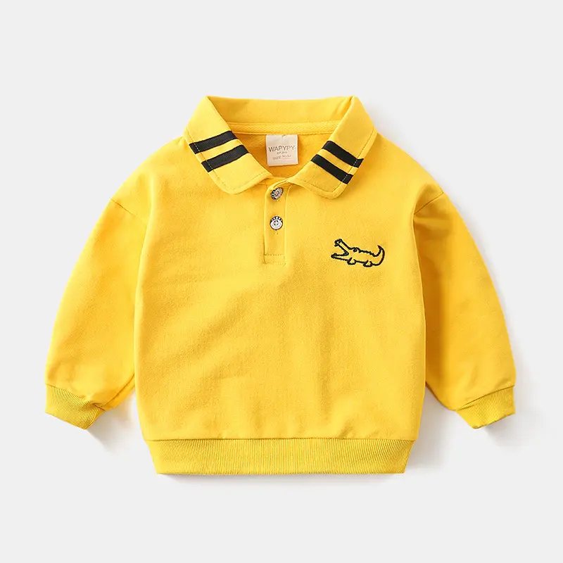 Yellow Korean Boys Hoodie Vest 2021 - Image 2