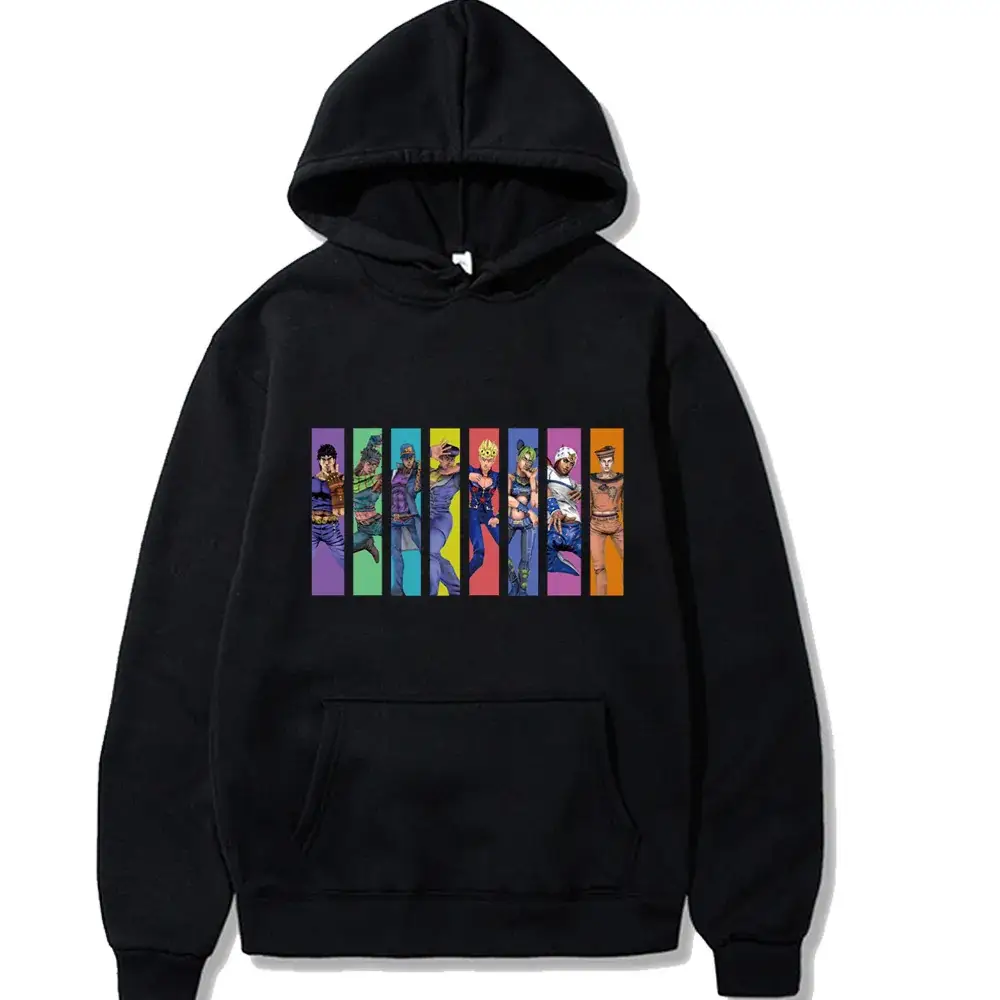Yellow JOJO Comic Hoodie for Men Women - Image 17