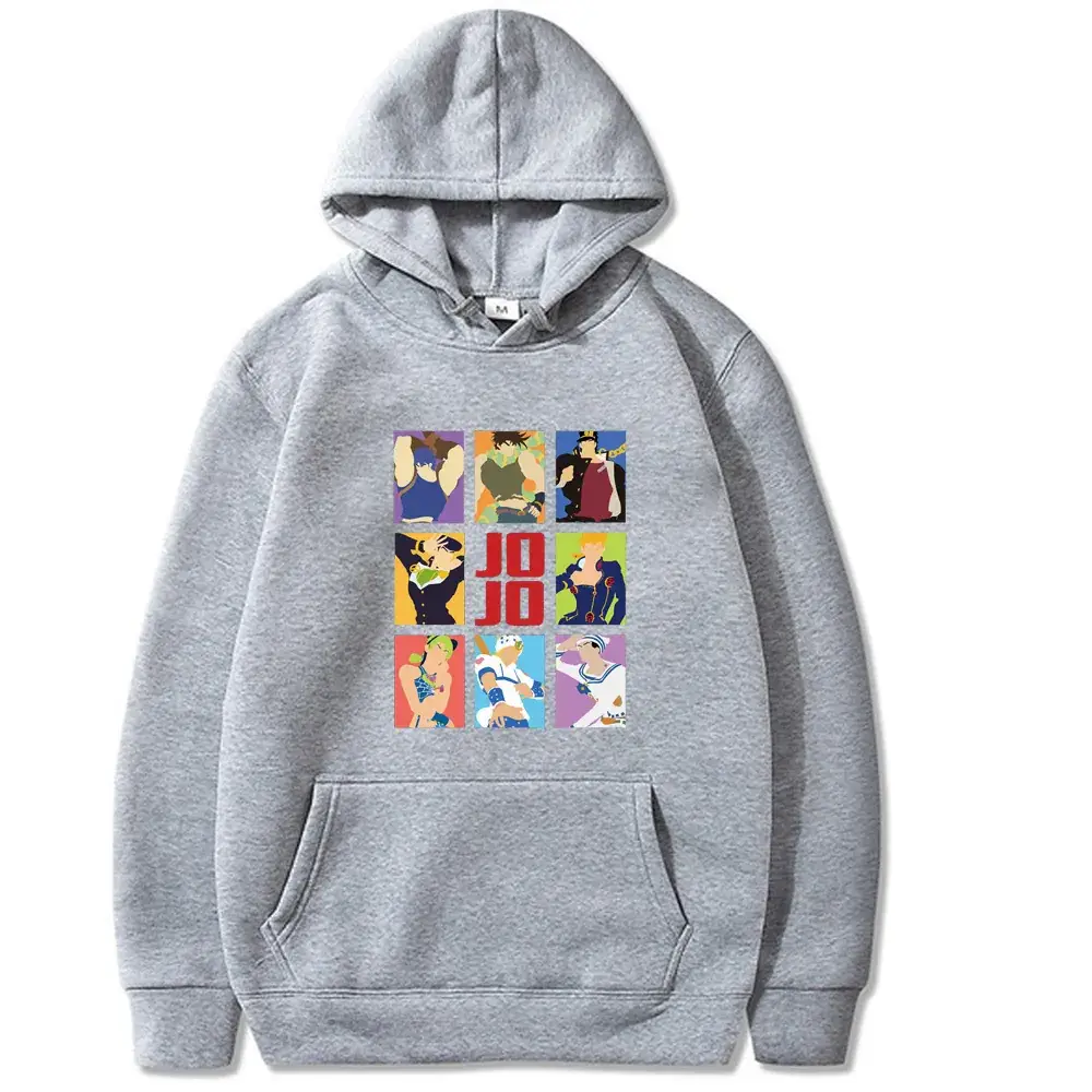 Yellow JOJO Comic Hoodie for Men Women - Image 10