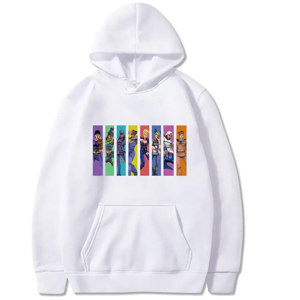Yellow JOJO Comic Hoodie for Men Women - Image 13
