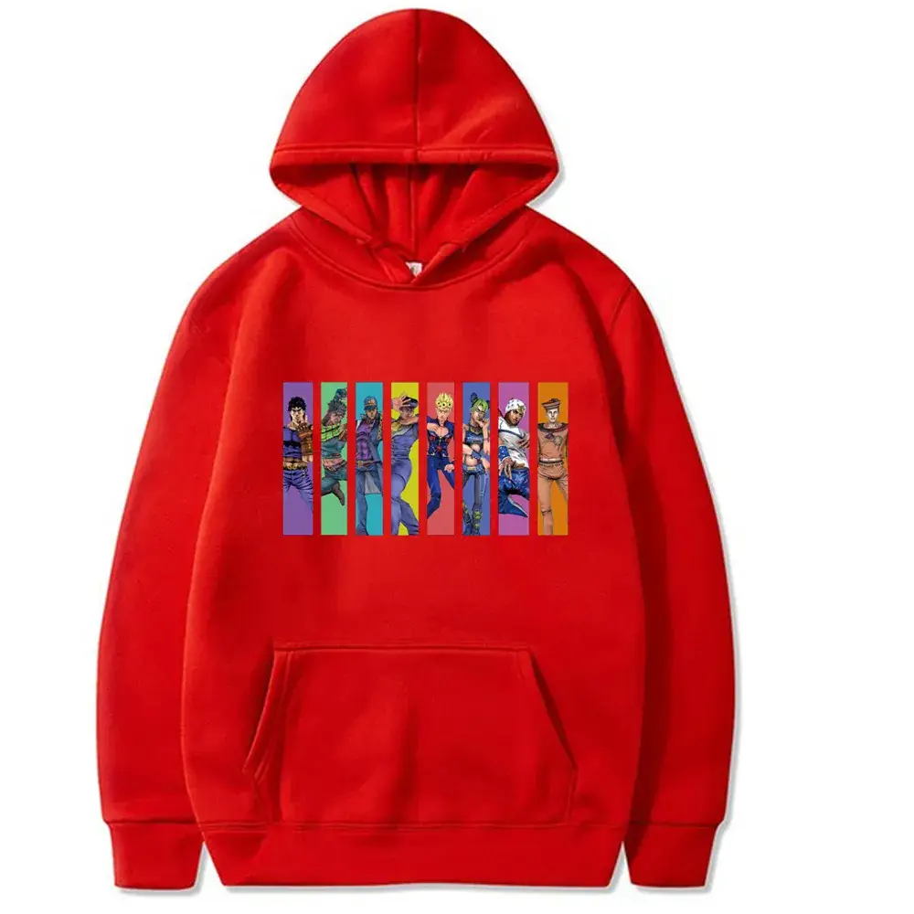 Yellow JOJO Comic Hoodie for Men Women - Image 15